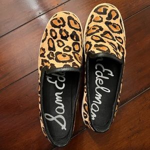 Sam Edelman leopard print slip ons size 7.5